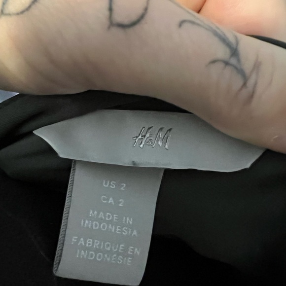 H&M green long sleeved dress size 2 - Picture 4 of 5